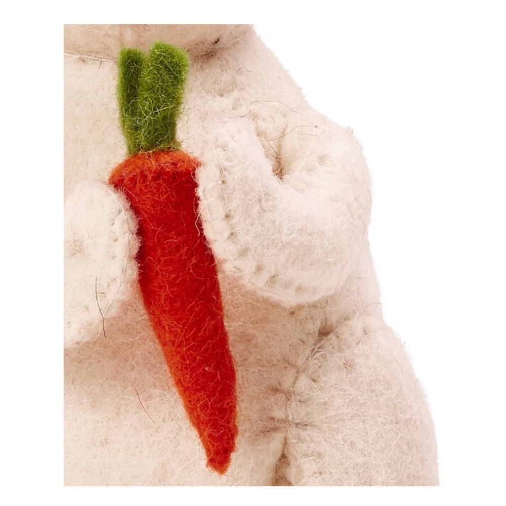 Arcadia Home bunny in hand felt wool - Picture 2 of 8